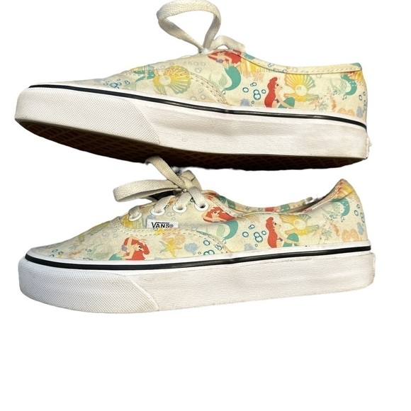Authentic Disney Little Mermaid Vans Size 6.5 with original box - Picture 2 of 6